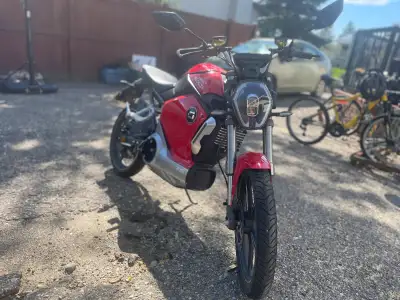 Selling my electric moped. The biggest advantage is you do NOT need a motorcycle license — it can be...