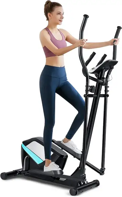Indoor Magnetic Cross Trainer W/ 8-Level Magnetic Resistance, View more