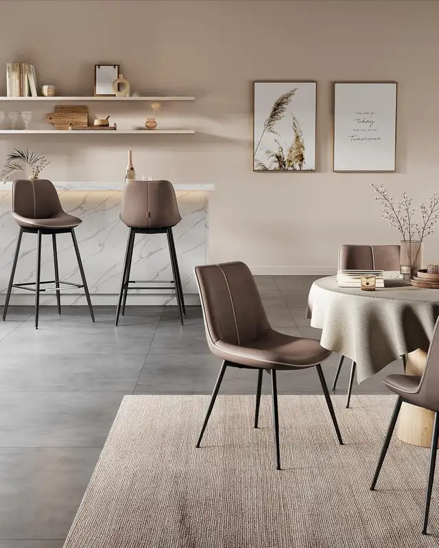 Bar Height Bar Stools with Back, Ergonomic Backrest, Synthetic L in Chairs & Recliners in Markham / York Region - Image 8