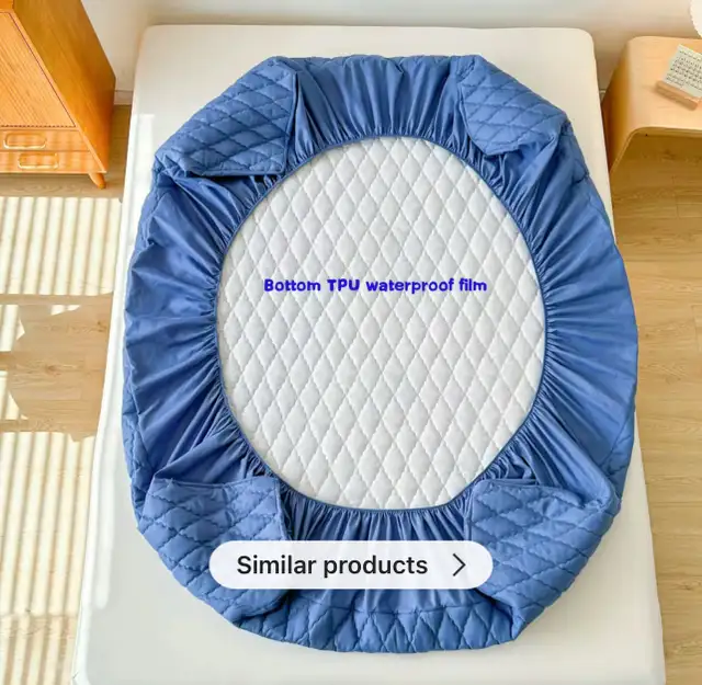 Quilted Mattress Cover 137x190 cm new never used in Bedding in City of Toronto - Image 4