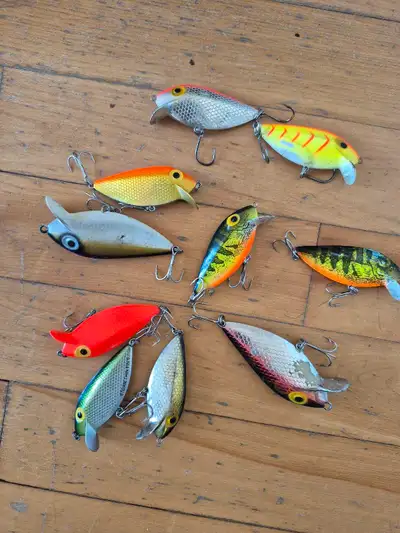 10 Tin fin a peche, Fishing lures, View more