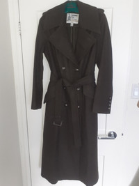 London Fog Wool Blend Belted Double Breasted Coat Size S