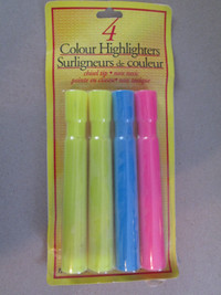 4 color highlight markers