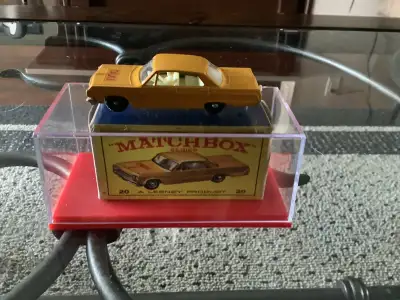 Matchbox Lesney 1964  #20 Chev Impala Yellow Taxi Cab w/ OB, View more