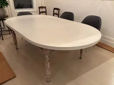 Free antique dining table , View more