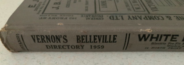VERNON’S DIRECTORY Belleville Ontario - 1959 in Arts & Collectibles in Belleville - Image 4