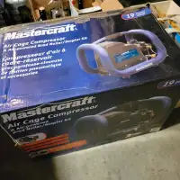 Mastercraft Air Cage Compressor with Brad Nailer NIB