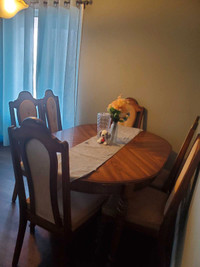 Dinning table and standing mirror