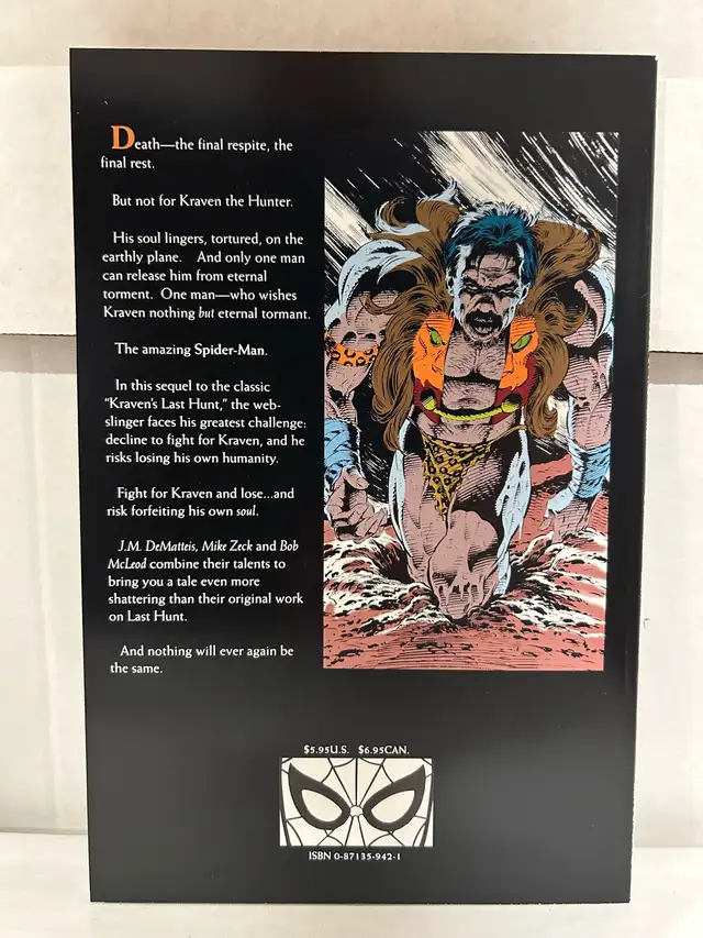 Amazing Spider-Man Soul of the Hunter One Shot (1992) in Comics & Graphic Novels in City of Toronto - Image 3