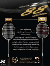 Brand New Yonex Voltric Z-Force 88 + B-9100 Badminton Racket
