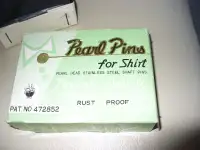 SHIRT PEARL PINS