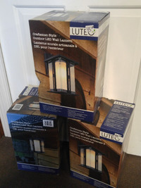 Lutec Craftsman Style Outdoor LED Wall Lantern - $40.00 each