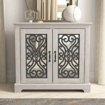 2-Door Accent Cabinet - RETAILS FOR $215!, View more