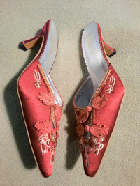 BOTH PAIR for $10.00 - NEW ORIENTAL STYLE SHOES - Size 8.5 M