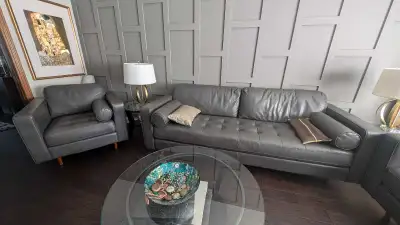 contemporary 3 piece vegan leather couches, View more