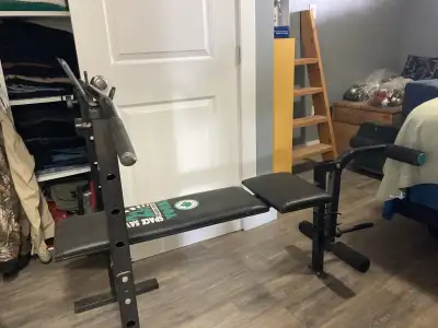 York  Weight bench and Weight Stand , View more