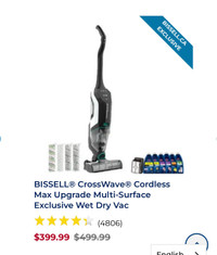 BISSELL Crosswave Cordless wet/dry vac