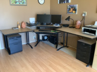 Fully Adjustable 3 piece Ergonomic Desk