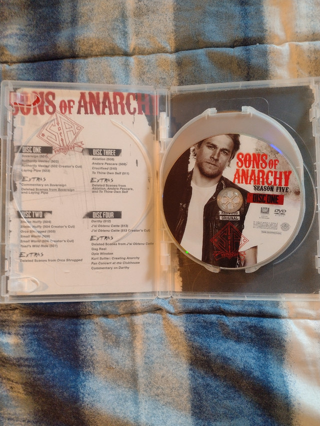 Sons Of Anarchy Season 5 DVDs  in CDs, DVDs & Blu-ray in North Bay - Image 3