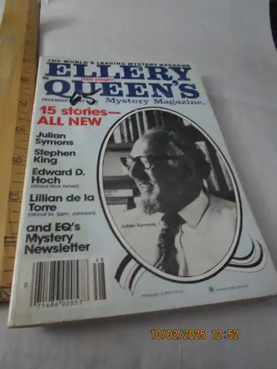 Ellery Queen Mystery Magazine Stephen King the wedding gig