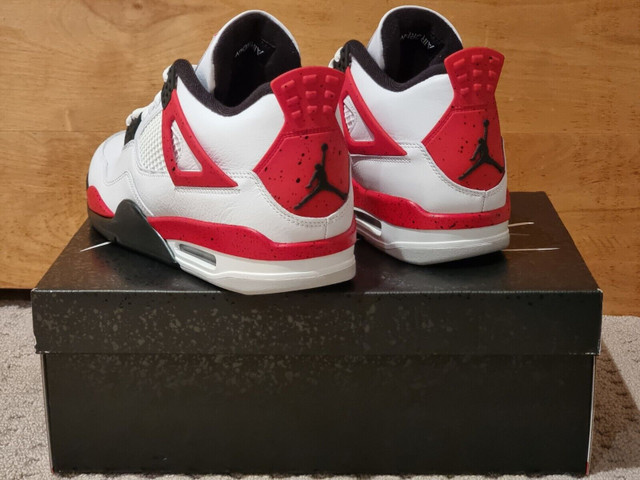 Brand New - Deadstock - Air Jordan 4 Retro Red Cement Shoes in Men's Shoes in Markham / York Region - Image 3