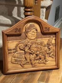 NASCAR Jeff Gordon Creative Carvings Wood Relief Art