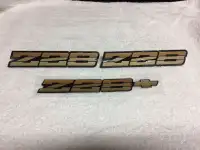 82 to 87 Camaro Z28 Gold Emblem Set GM Restoration