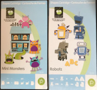 Cricut cartridges (Mini Monsters, Robotz)
