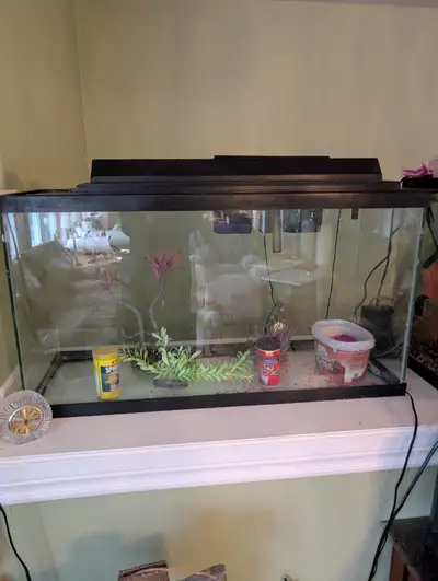 We have a 40 gallon and a 60 gallon aquarium for sale. Both sold as is, must pick up, includes fish...
