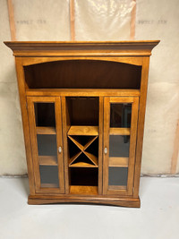 China Cabinet with Wine Holder