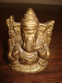 small brass Ganesh figure