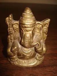 small brass Ganesh figure