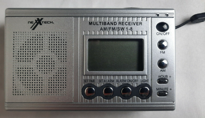 Nexxtech AM/FM Digital Shortwave Radio With Clock, View more