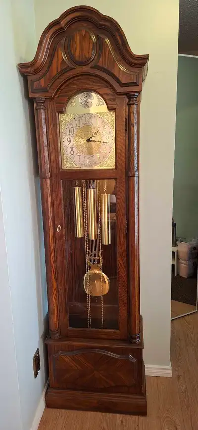 Solid Oak  Ridgeway Grandfather Clock, View more