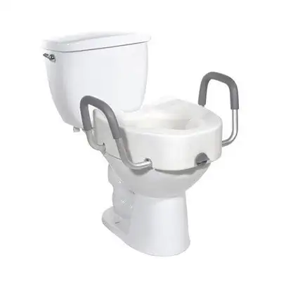 Raised Toilet Seat with Arms, View more