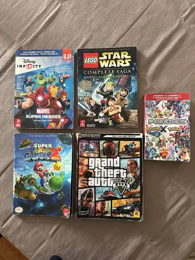 Various Older Official Video Game Guides (see description), View more