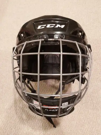 CCM boys hockey helmet with full face protection, View more