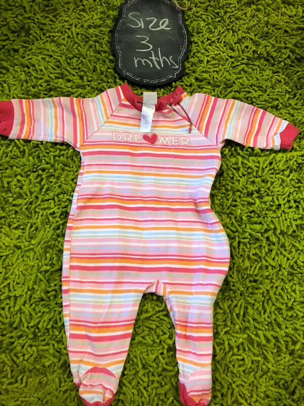 Lot of 3 girls Pekkle Sleepers - 3 mths62863262483585123