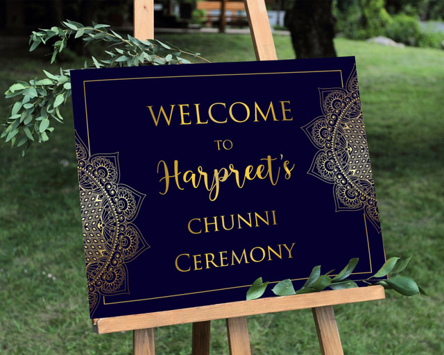 Wedding Welcome Sign! Mehndi , Dholki , Haldi , Holud, Sangeet in Arts & Collectibles in Mississauga / Peel Region - Image 3