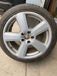 Audi wheel and tire.  Pirelli 235/40R18
