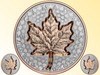 2022 Super Incuse 1oz Pure Silver Maple Leaf Coin SML