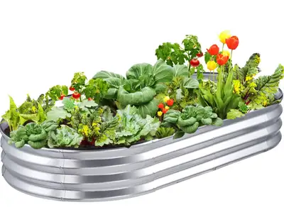 Galvanized Raised Garden Bed, View more