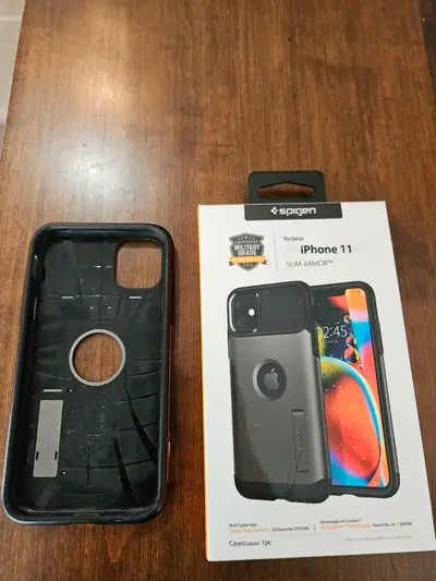 iPHONE XR and 11 SPIGEN PHONE PROTECTOR CASE, View more