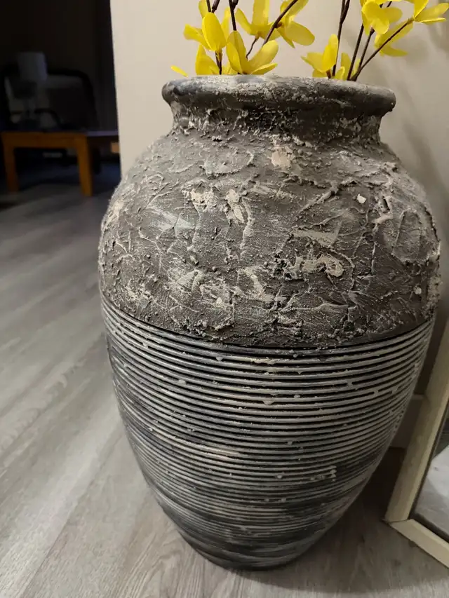Large Decorative Rustic Floor Vase