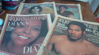 4 Rolling Stone Magazines, Newsprint, 1976-1977