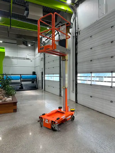 JLG 830P Push Around Man Lift Year: 2019 Comes with New Battery Excellent Working Condition Pickup f...