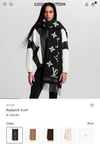 Louis Vuitton Scarf Cashmere, View more