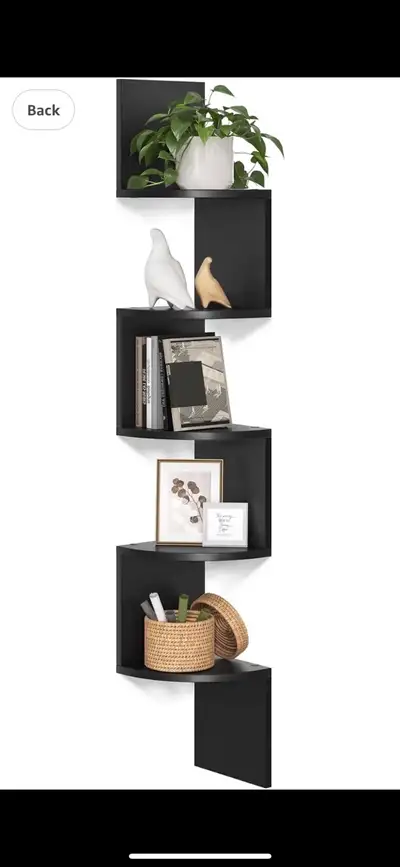 5-Tier Wall-Mounted Corner Shelf, View more