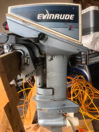 15 Hp. Evinrude Two Stroke Outboard Motor