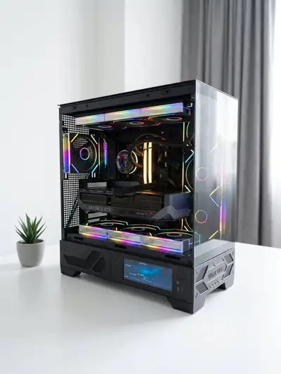 NEW powerful pc 1TB ssd rtx 5080 ryzen 7 9800X3D gaming pc 32GB, View more